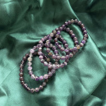 Load image into Gallery viewer, Amethyst x Smoky Quartz Bead Bracelets