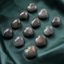 Load image into Gallery viewer, Mini Sunset Labradorite Hearts