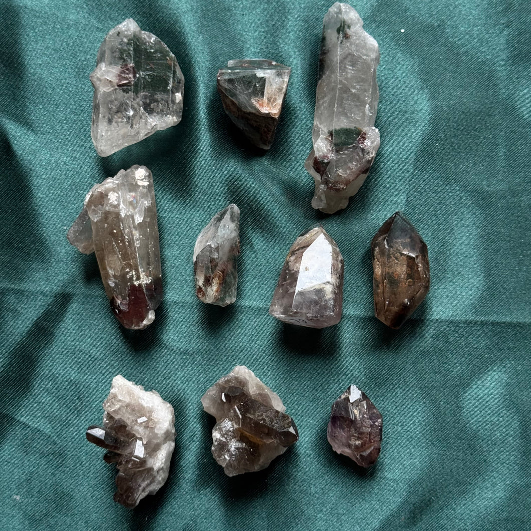 10x mixed quartz pieces