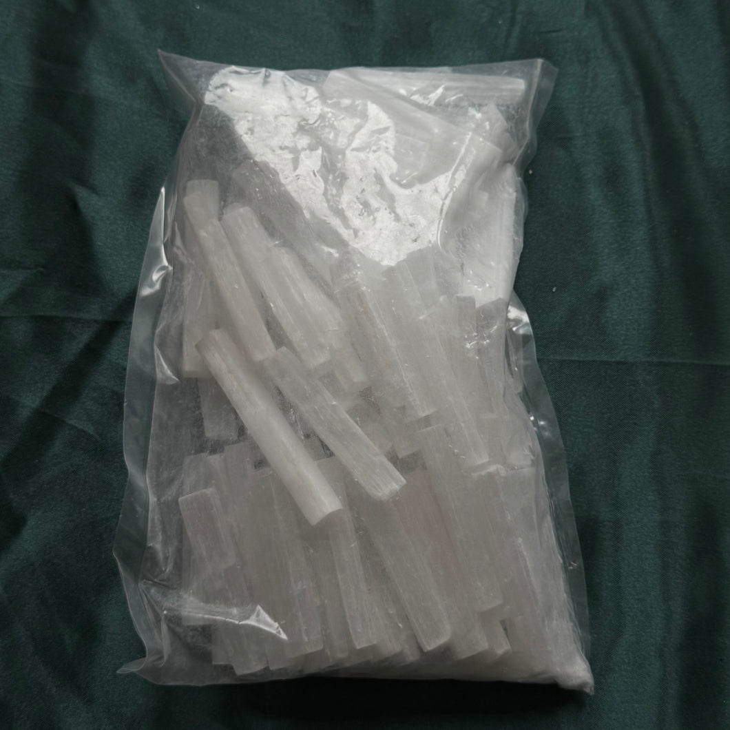 1kg small satin spar selenite wands