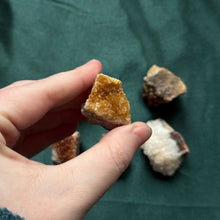 Load image into Gallery viewer, 6x mini heat treated citrine clusters
