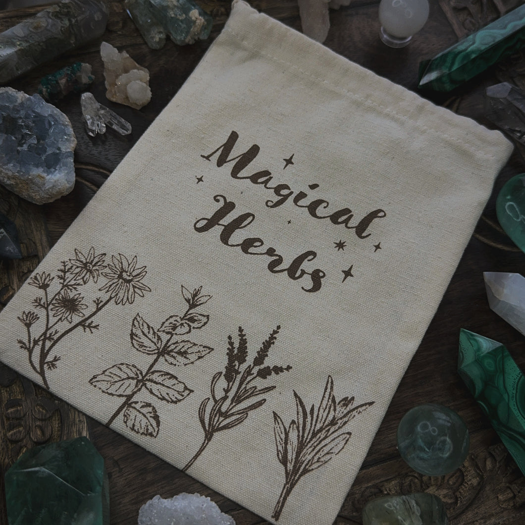 'Magical Herbs' Handy Drawstring Bag