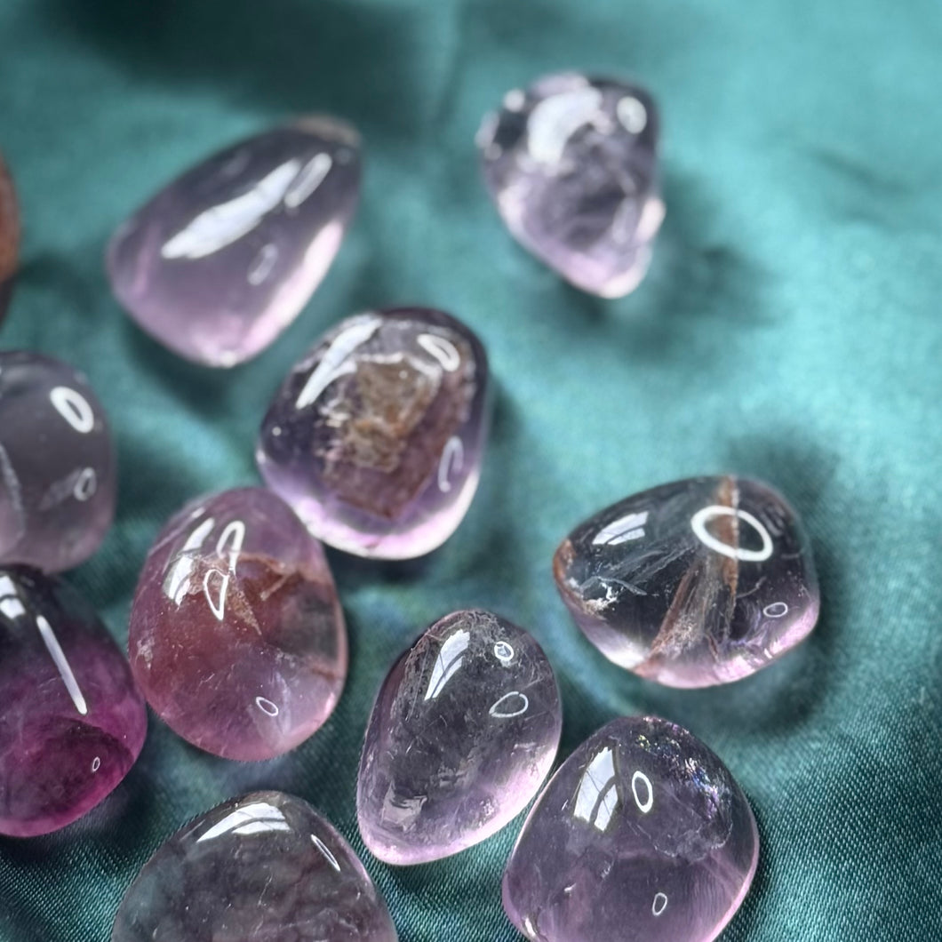 Purple Fluorite Tumbles
