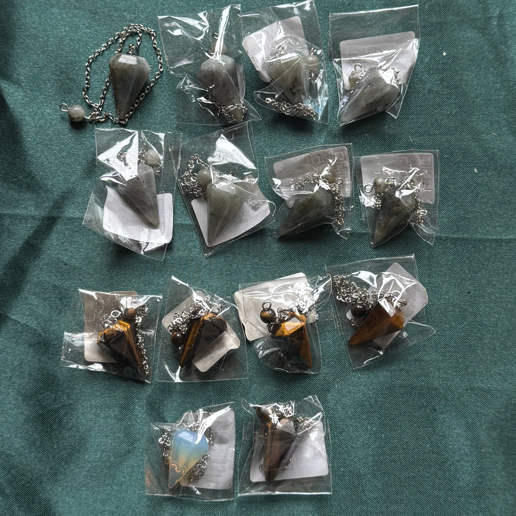 14x mixed crystal pendulums
