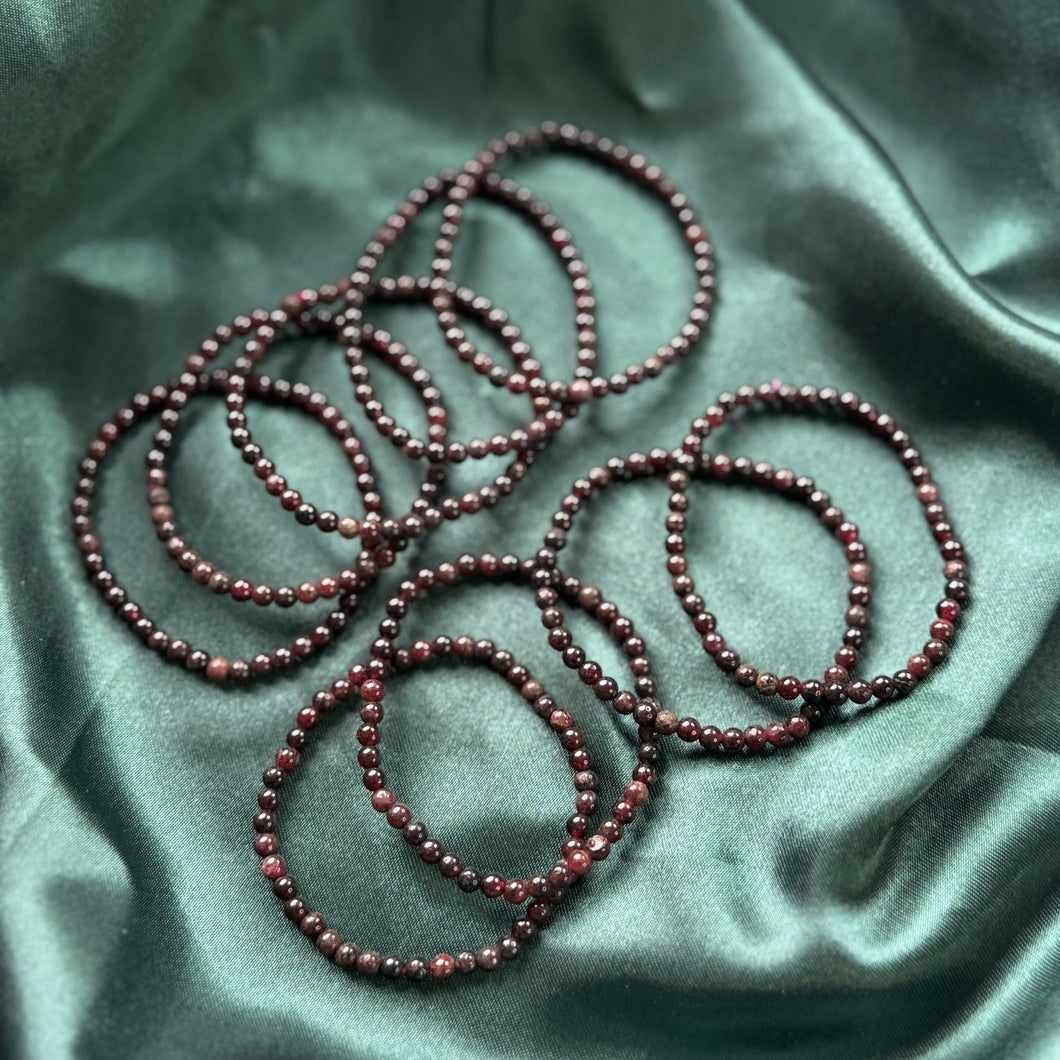 Garnet Bead Bracelets