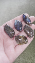 Load and play video in Gallery viewer, Labradorite Cabochons - batch of 5
